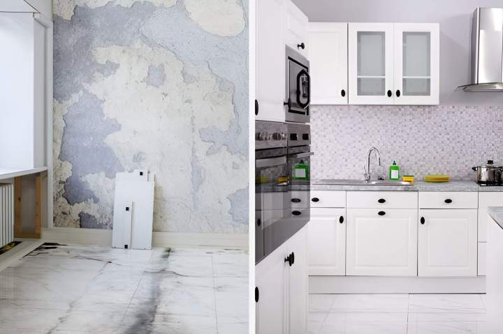 Rénovation peinture de cuisine Doussard